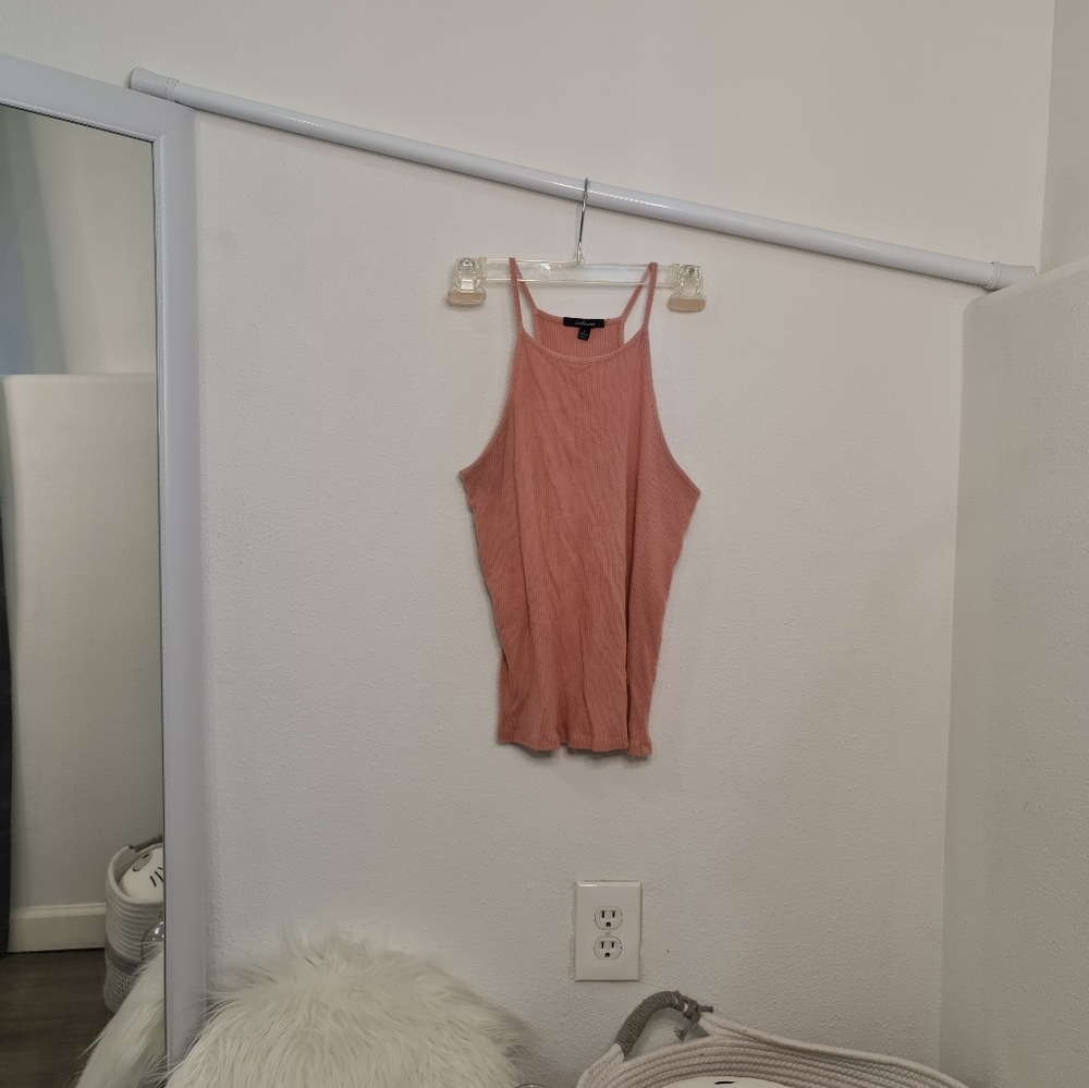 Peach halter top